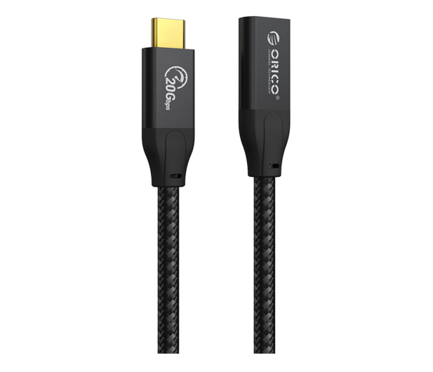 Orico Kabel USB-C 3.2 (M-F) 100W 1m CY32-10-BK-BP - 1190083 - zdjęcie